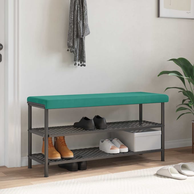 vidaXL - Bankkussen - fluweel - Turquoise - Diepte - 35 - cm