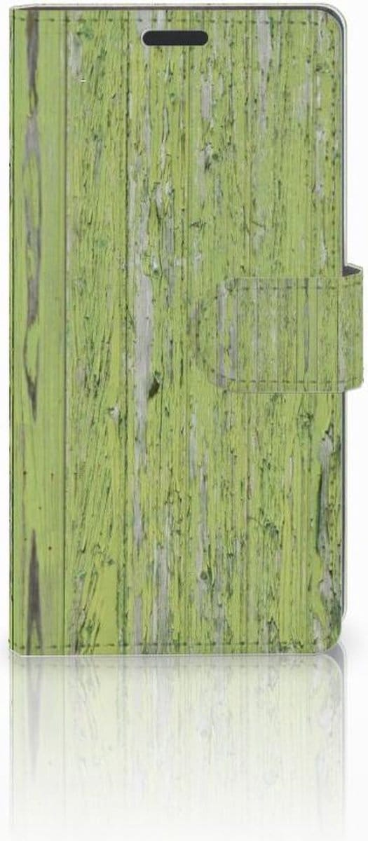 Sony Xperia Z3 Book Style Case Green Wood