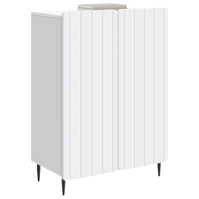 vidaXL - Dressoir - Wit - 66 - x - 34,5 - x - 92 - cm - Bewerkt - hout