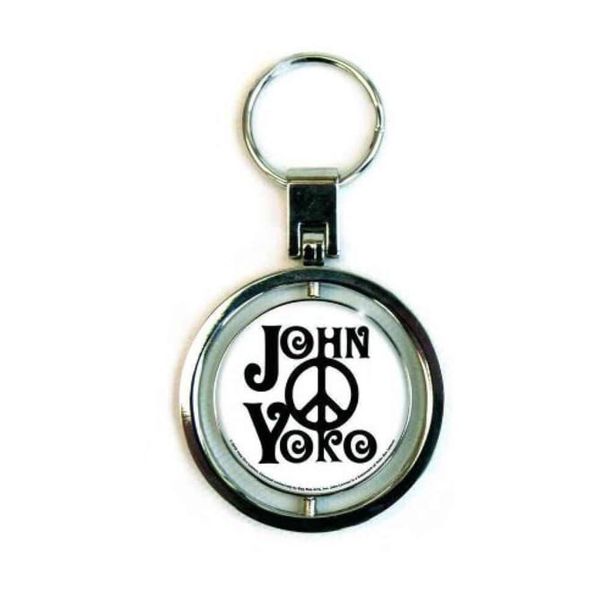 John Lennon - War Is Over Sleutelhanger - Wit