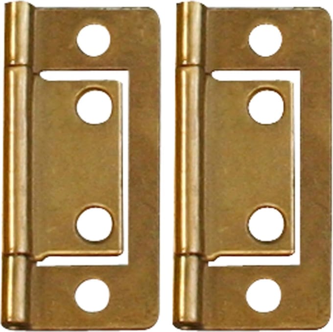 Qlinq Meubelscharnier Opleg - Vermessingd - 50 x 18 mm - 2 Stuks