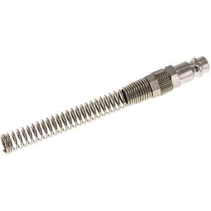 Vernikkeld Messing DN 7.2 (Euro) Luchtkoppeling Insteeknippel 6x8 mm Push-On Buigbescherming