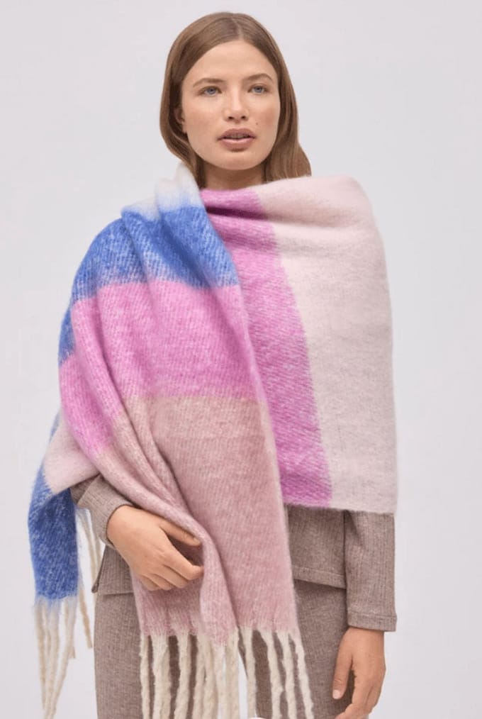 Ysabel Mora Dames Sjaal | Multicolour | Maat: One Size