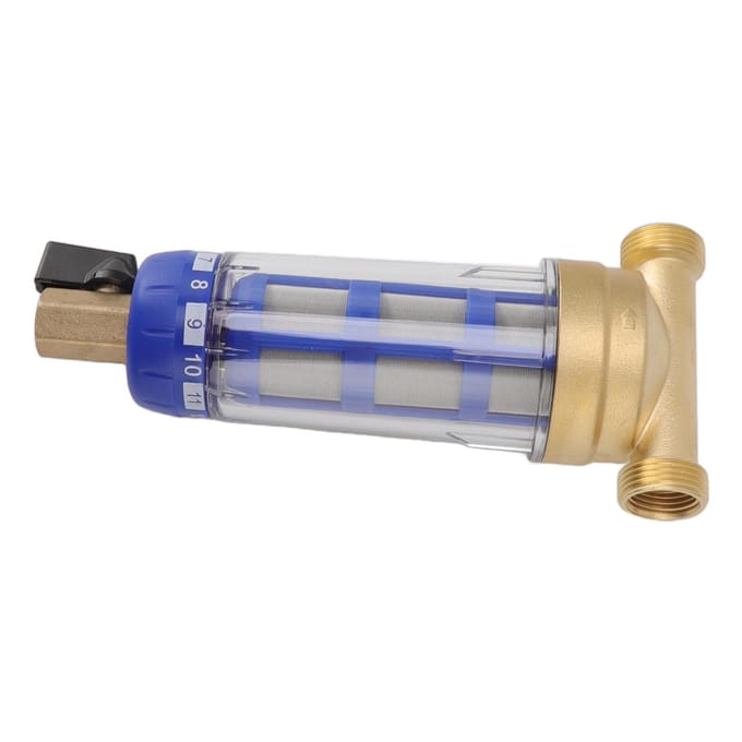 Hele Huis Spin Down Sediment Waterfilter Verfijnde Koperen Kop Spin Down Sediment Voorfilter white