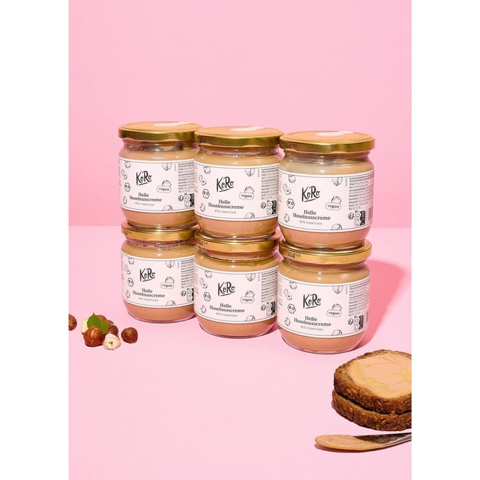Bio lichte hazelnootcrème - de "Buena crème" 6 x 400 g