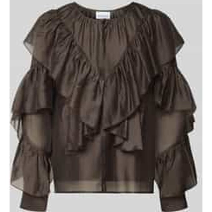 Regular fit blouse van lyocellmix