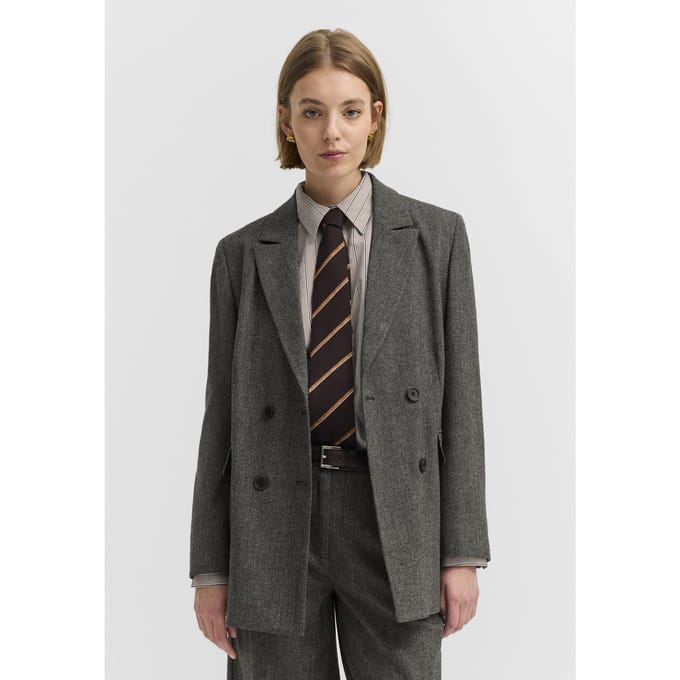 Bugatti Damen Blazer van wolmix, dubbelrijig