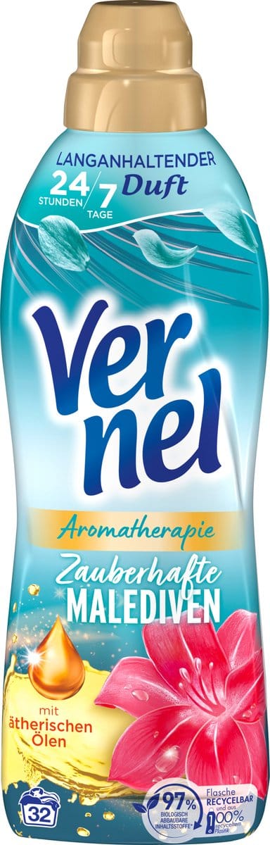 Vernel Wasverzachter aromatherapie. Magische Maldiven 32WL, 800 ml