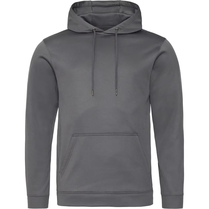 Just Hoods Sports Polyester Hoodie JH006 - Steel Grey (Solid) - 3XL