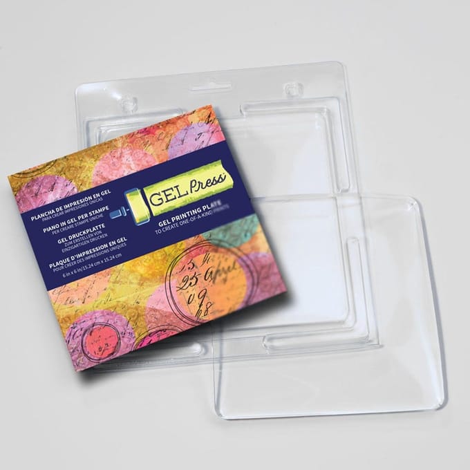 Gel Press Printing plaat - vierkant 15.2x15.2cm