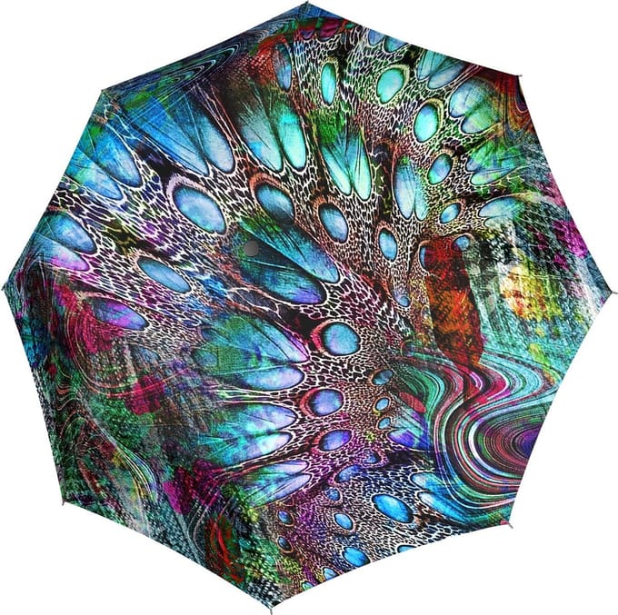 doppler Paraplu Fiber Magic Pavone Kleurrijke