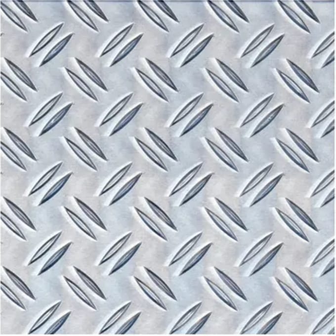 Alberts Structuurplaat - Aluminium - Natuur - Ribbel-reliëf - 600x1000x1,5mm