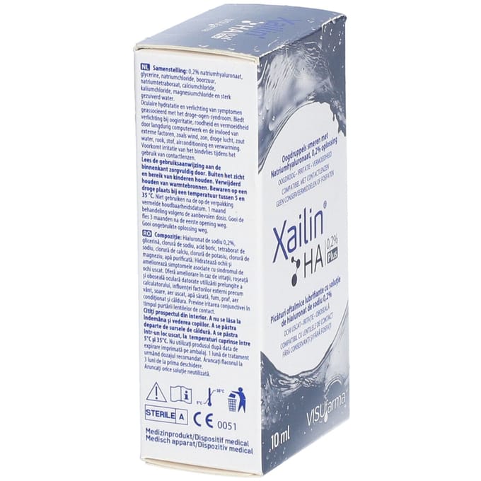 Xailin® HA 0,2% Plus 10 Oogdruppels