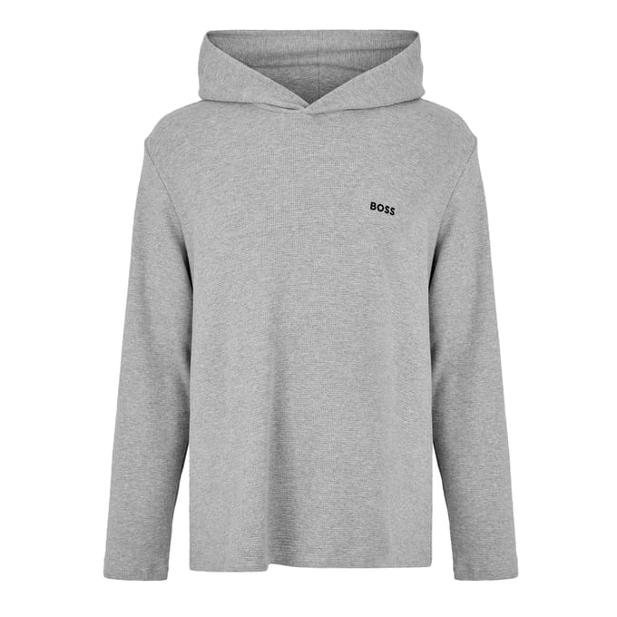 Boss Hoodie met wafelpatroon voor heren (Grijs)