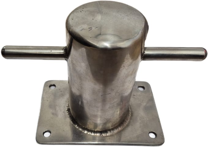 allpa RVS Bolder lasmontage, Ø60mm, H=120mm