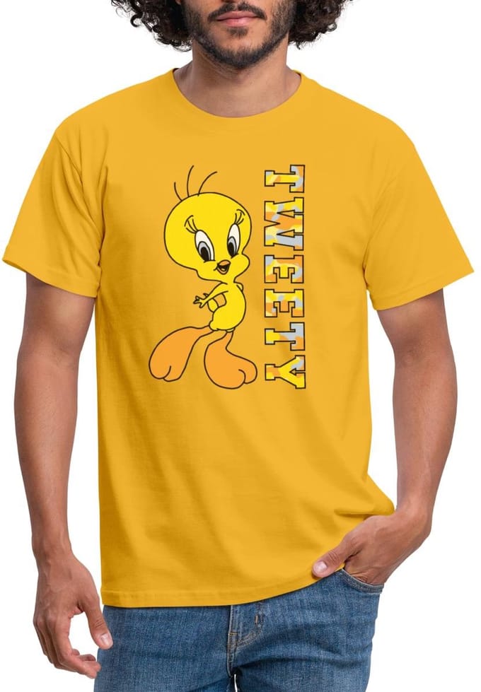 Looney Tunes Tweety Camouflage T-Shirt Heren