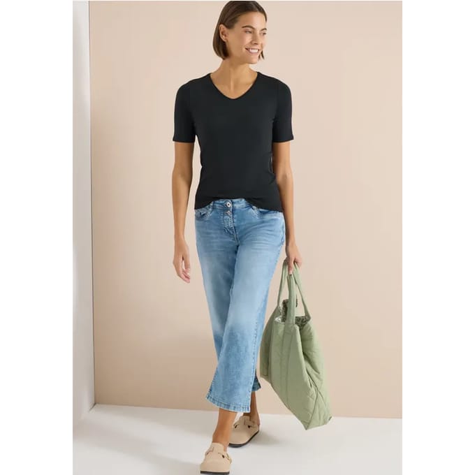 Basic katoenen shirt