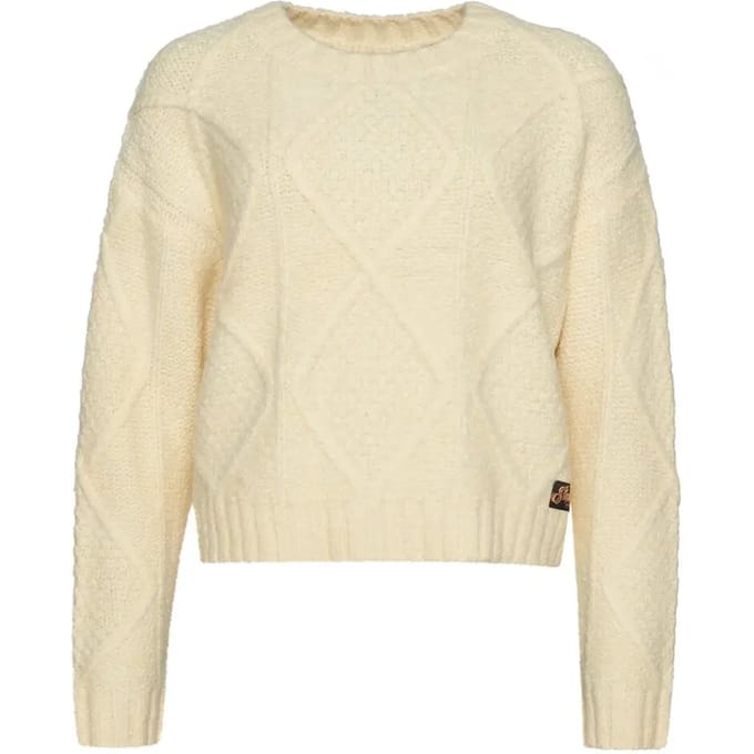 Superdry - Grofgebreide kabeltrui - Dames - Sweaters