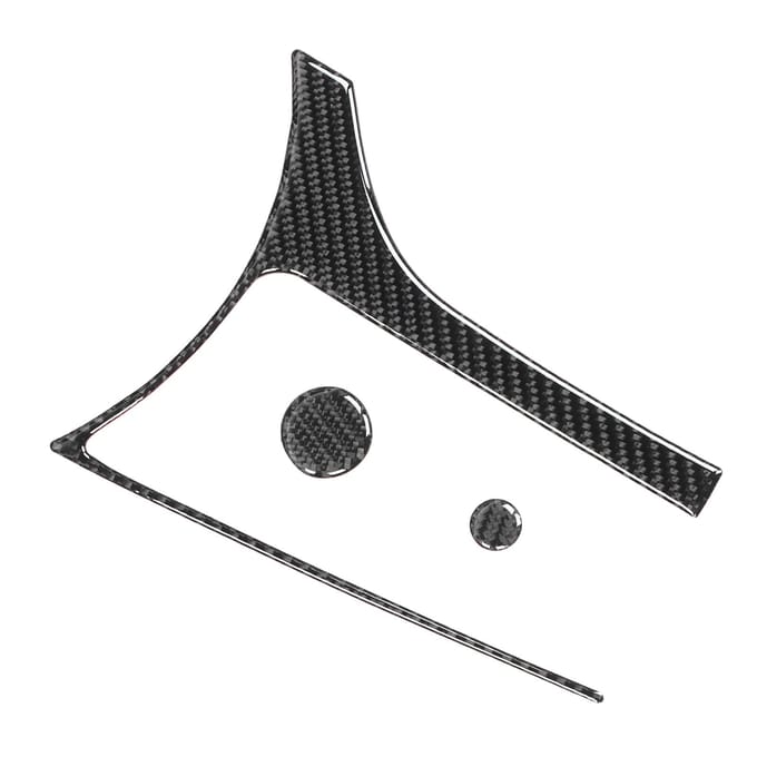 3 stuks Koolstofvezel Interieur Multimedia Box Frame Knop Cover Geschikt voor Mazda MX5 ND Roadster ND black