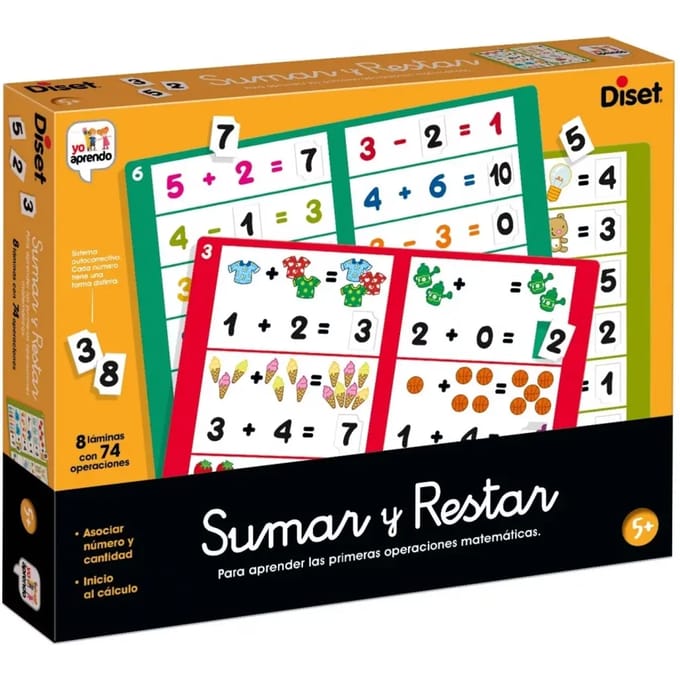 Spel Ik leer optellen en aftrekken Diset