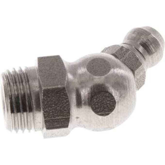 45° Haakse Smeernippel RVS R 1/8 Inch DIN 71412