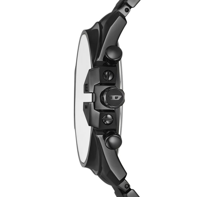 Diesel MEGA CHIEF SLIM Heren Horloge 48 mm - Zwart