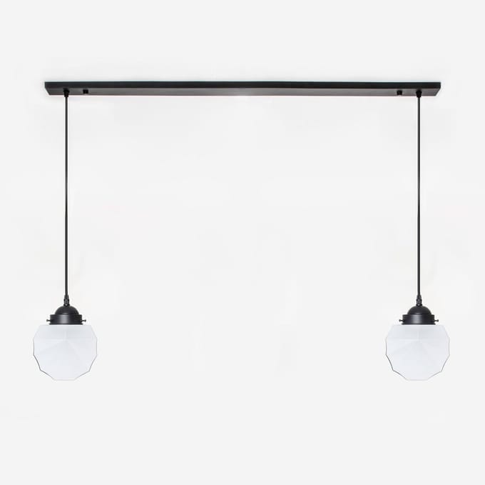 2 x Johanna lampen aan plafondbalk Moonlight - Art Deco Trade