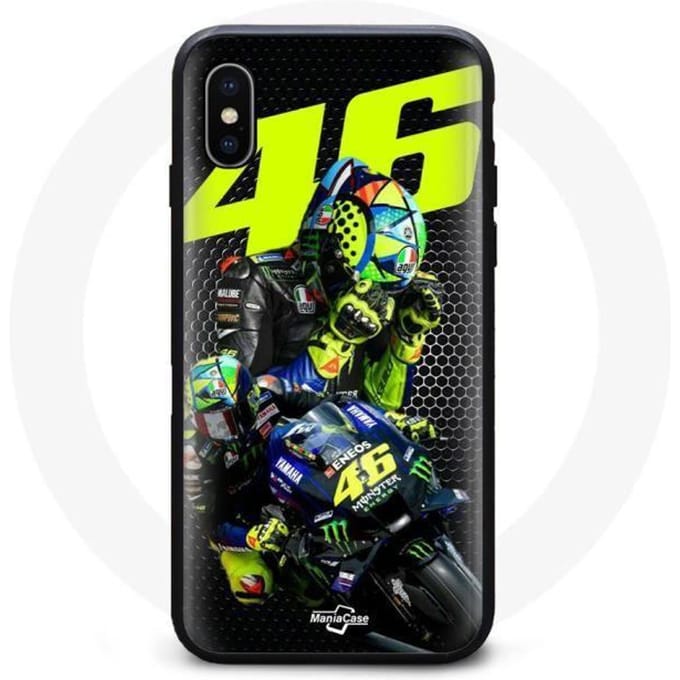 Coque - AGV - Iphone XS Max - Souple - Noir - Valentino Rossi