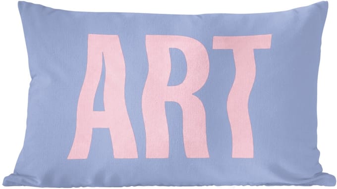 Sierkussens - Kussentjes Woonkamer - 60x40 cm - Art - Roze - Blauw