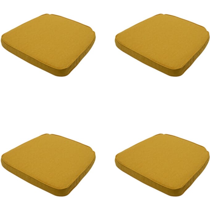 Madison - Zitkussen Wicker Gold canvas eco+ - Ca. 48x48 cm - Set van 4
