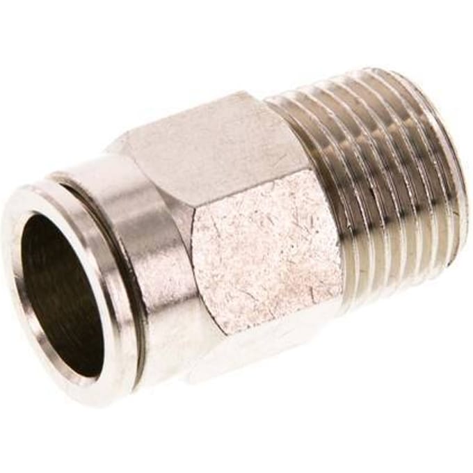 12mm x R3/8'' Messing Insteekfitting Buitendraad FKM [2 Stuks]