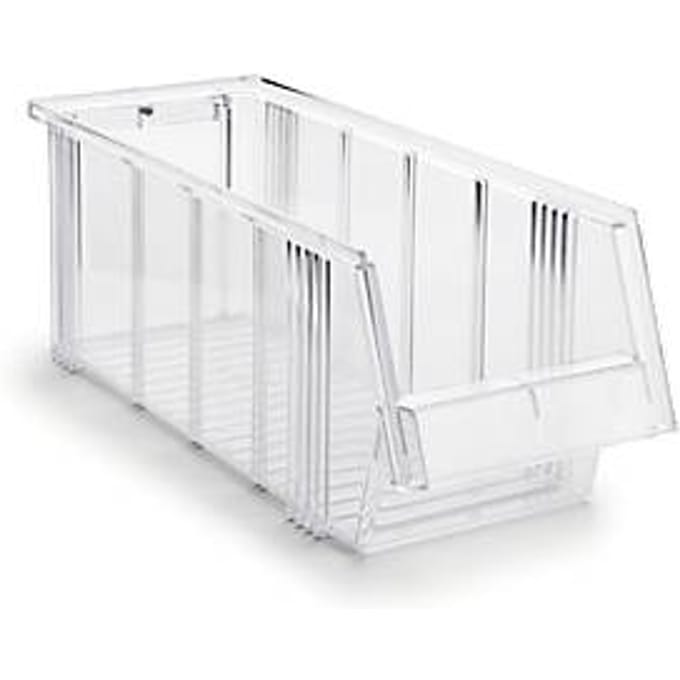 Magazijnlade serie 1950 Treston - polystyreen - L 500 x B 186 x H 182 mm - 9,6 l - transparant