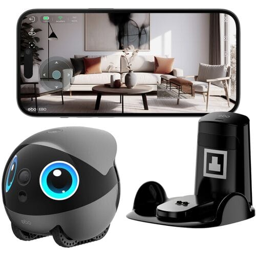 ENABOT EBO Air 2 Plus Begleitroboter (Orbitgrijs), Geavanceerde Huisdierinteractie, HD-Bewaking, Slimme Verzorging