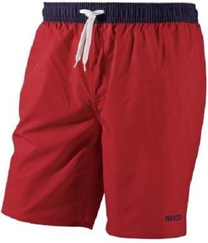Beco Zwemshort Heren Polyester/elastaan Navy/rood Maat Xxl