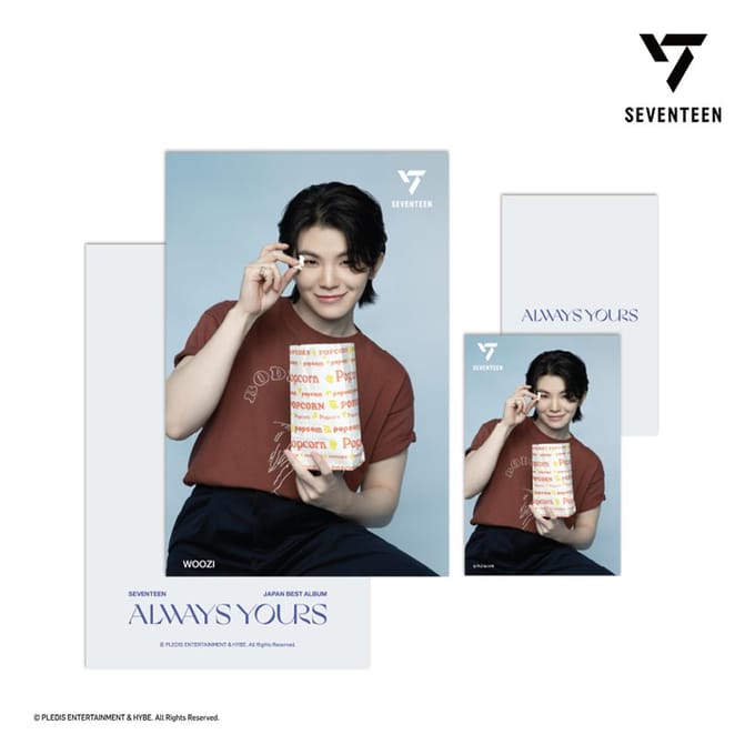 SEVENTEEN 3D Lenticulaire Ansichtkaart + 1 Mini Fotokaart ALWAYS YOURS 2 Ver gray