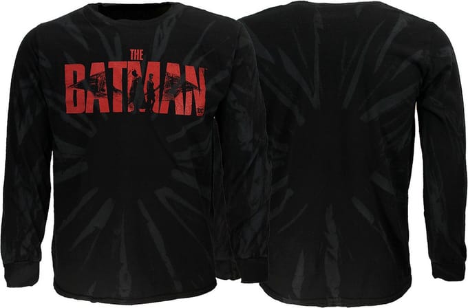 Batman Logo Dip Dye Longsleeve T-Shirt - Officiële Merchandise - M