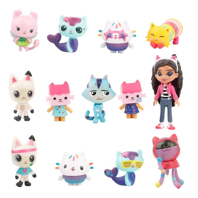 13 pièces/set Maison de poupées de Gabby Jouets Figurines Mignonnes pack by bag white