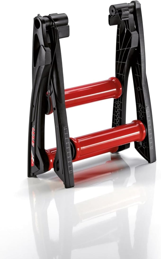 Roller Trainer - Fiets Trainer - Binnen Fietsen - Compact Ontwerp - 69 x 38 x 30.5 cm - Zwart Rood