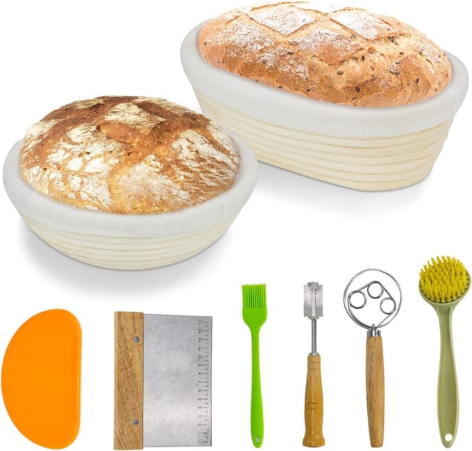 REN® Zuurdesem Starter Set - Zuurdesem - Zuurdesem Starterset - Starter Kit - Bruin - 26cm x 16cm x 24cm