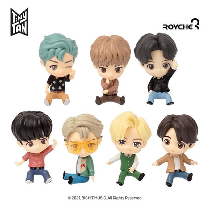 BTS(Bangtan-jongens) 2 Monitor Figuur(Magische Deur+Dynamiet) + Draadloze Muis SET, TinyTan, Officieel, Origineel, Authentiek, KPOP, idool