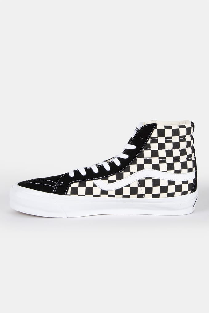 Vans Unisex Lx Sk8-hi Reissue 38 Checkerboard Black/off White Maat: 40.5 | Sneakers Outlet | Unisex | Zwart