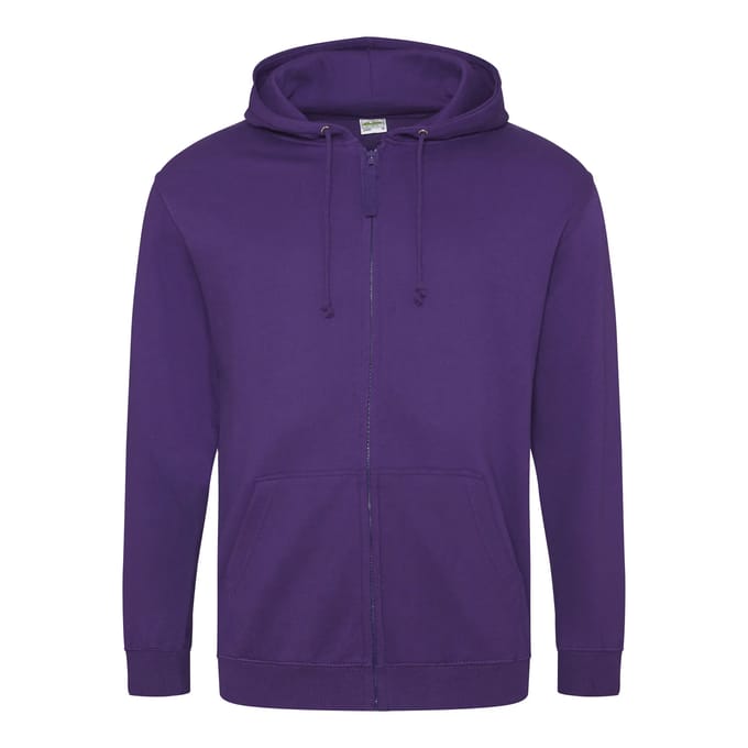 Vegan Hoodie met ritssluiting en capuchon Purple - S