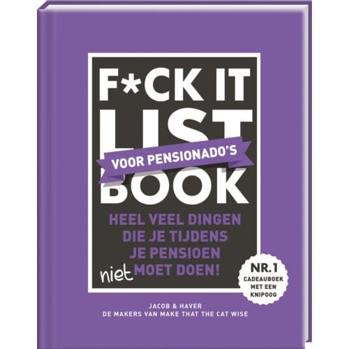 F*ck It List Book - Voor Pensionado's - Jacob & Haver