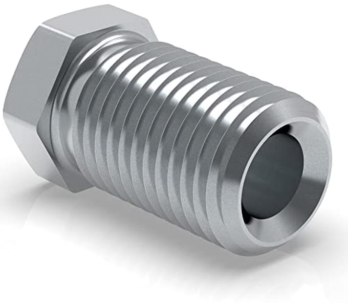 4x 3/8 inch schroefaansluiting voor remleiding 4,75 mm - professionele connector DIN/ISO 1651