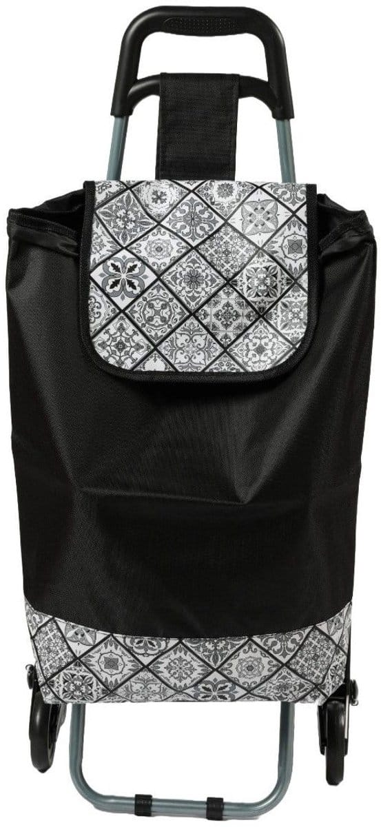 Boodschappentrolley - Traploper-Traproller - Afmeting Tas: 33 x 20 x 56 cm -Hoogte trolley 90 cm