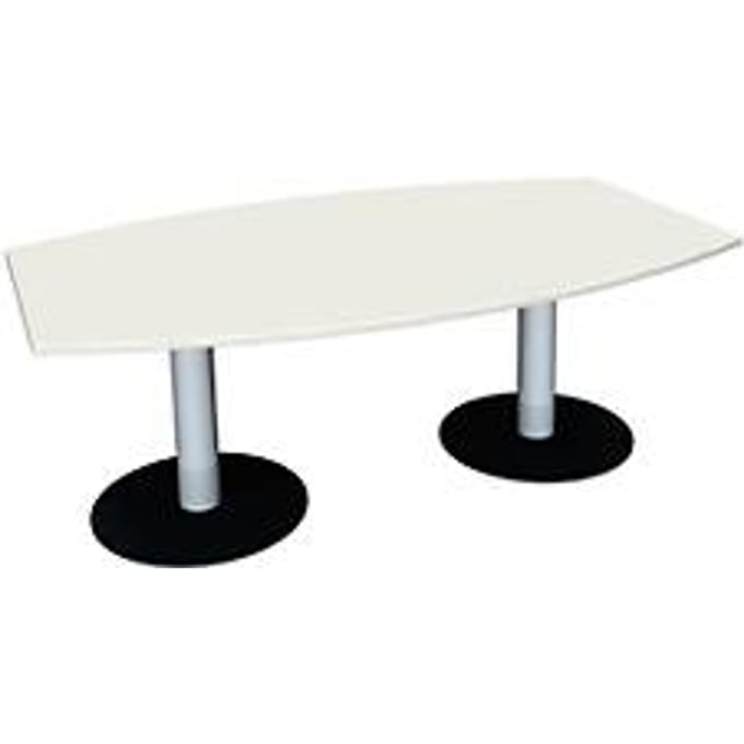 Vergadertafel, B 2000 mm, wit