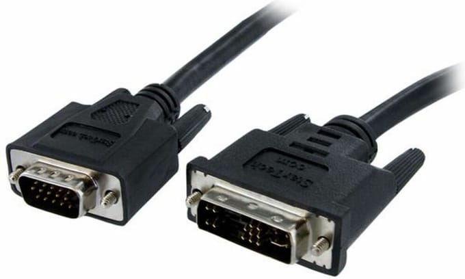 StarTech DVI-naar-VGA-beeldschermkabel M/M - DVI-naar-VGA (15-pins) 2 m