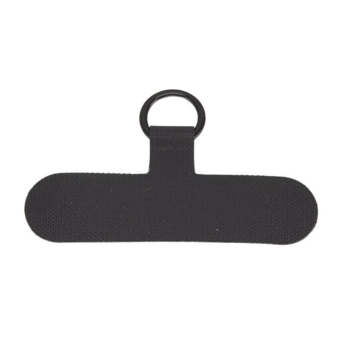 Universele Mobiele Telefoon Lanyard Patch Nylon Mobiele Telefoon Hangtouw Tab Verbindingsbevestiging zwart