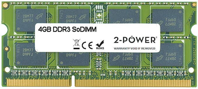 2-Power 4GB DDR3 1066MHz SODIMM 4GB DDR3 1066MHz geheugenmodule