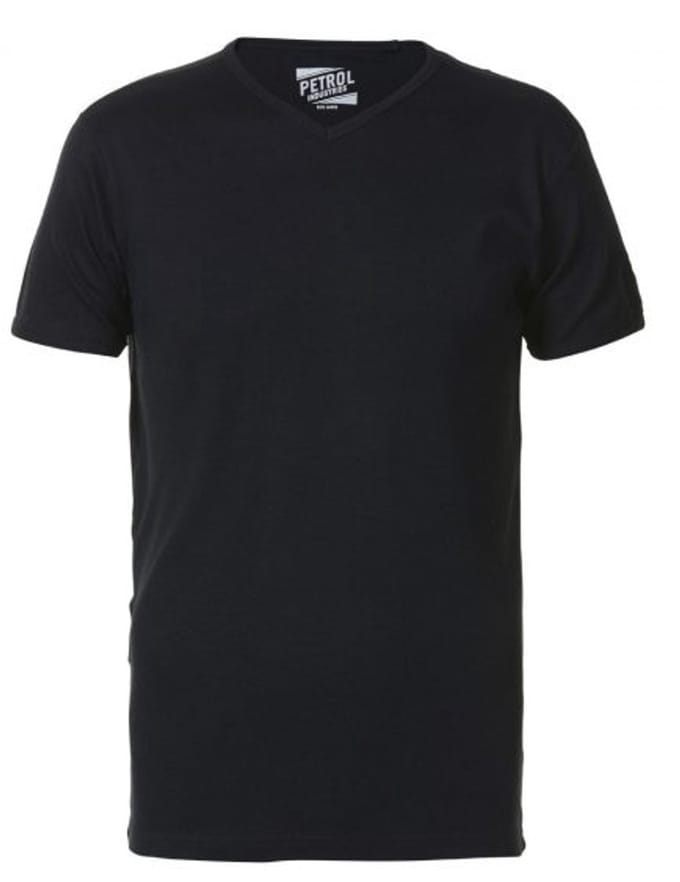 Petrol Industries - Basic T-shirt - Heren - M - Zwart - Katoen - Body-v-k-m-box